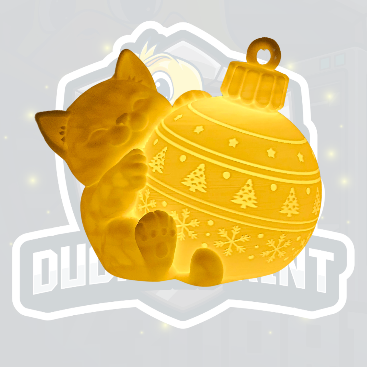 Paws & Baubles - Glowing Christmas Kitten